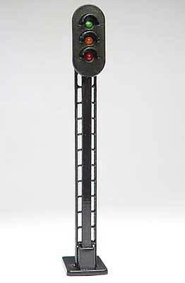 Bachmann 39115 HO Scale Three-Color Lighted Block Signal -- 12 - 16V pkg(1)