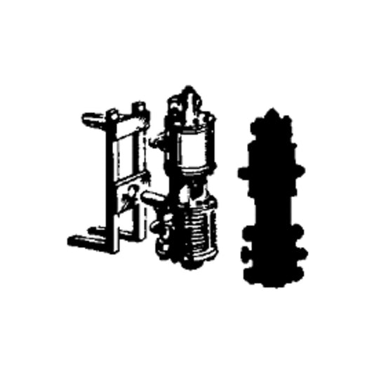 Cal Scale 190-256 HO Air Compressor, Single Phase 9-1/2", Brass