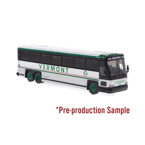 Iconic Replicas 870562 HO Scale MCI D4000 Coach - Assembled -- Vermont Transit (