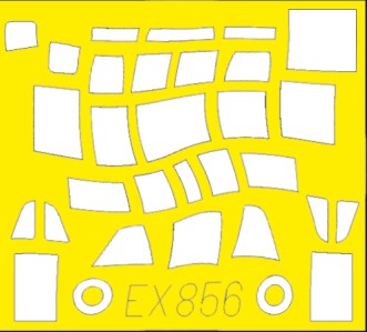 Eduard EX856 1/48 Mask Aircraft- IL2 Mod. 1943 for ZVE