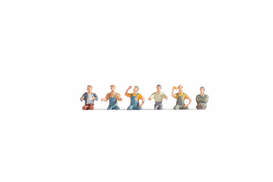 Noch 15244 HO Scale Truck Drivers & Passenger Set, 6 pcs