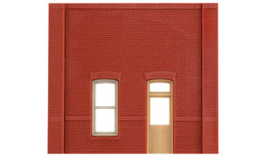 Design Preservation Models 30131 HO Scale Modular Building System(TM) -- Street Level Wall Sections w/Rectangular Entry - Kit