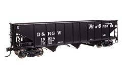 Walthers Mainline 910-56746 HO 70-Ton 3-Bay Hopper D&RGW #18934