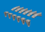 Eduard 624005 1/24 Spitfire Mk.VIII Exhaust Fishtail PRINT Brassin