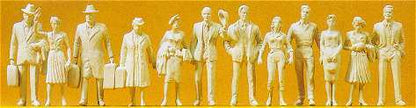 Preiser 63000 I Scale Unpainted Figures Standing Passengers
