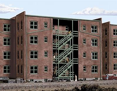 Walthers Cornerstone 933-3177 HO Scale Parkview Terrace Background Building Kit