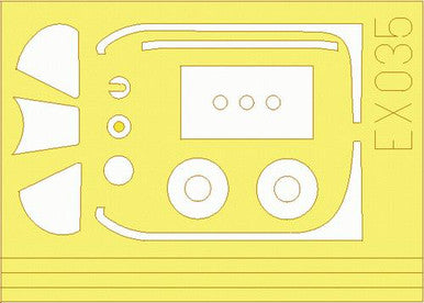 Eduard EX035 1/48 Mask P-51D for Tamiya Canopy Mask Set