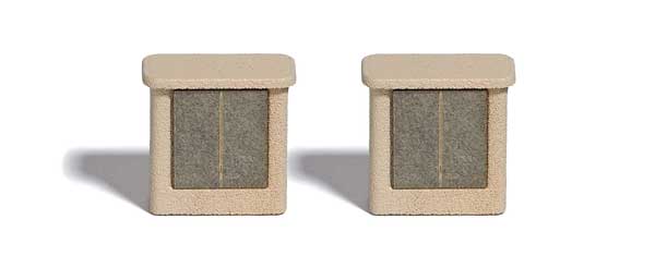 Busch 7773 HO Scale 1960s Electrical Cable Cabinets -- pkg(2)