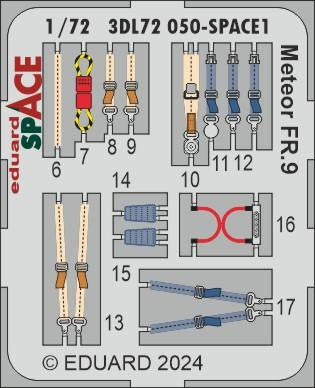 Eduard 3DL72050 1/72 Meteor FR.9 SPACE SPACE for AIRFIX