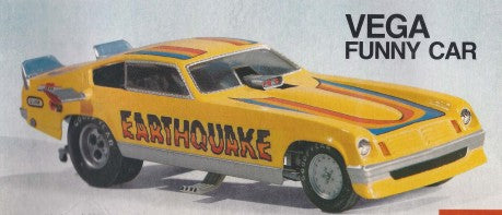 Atlantis Models 7571 1/32 Ton Daniel's Earthquake Vega Funny Car (Snap) (formerly Monogram)