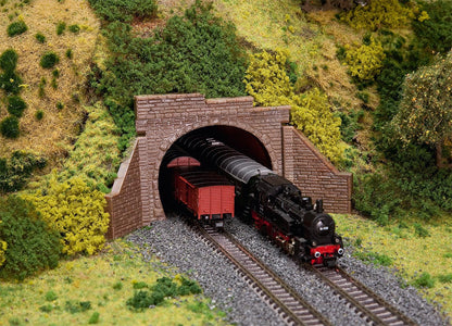 Faller 272579 N Scale Double-Track Tunnel Portal Kit (2)