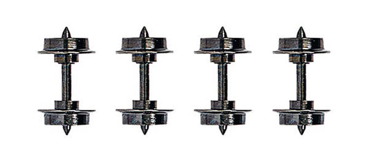 Busch 12299 HOn2 Scale Metal Wheelsets - Feldbahn -- pkg(4)