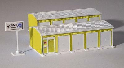 Railtown Models 2903 HO Scale Two-Unit Self-Storage Facility - Kit