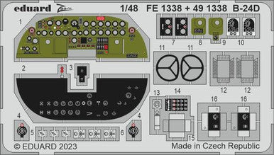 Eduard FE1338 1/48 B-24D for Revell Photo Etch Detail Set