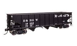 Walthers Mainline 910-56747 HO 70-Ton 3-Bay Hopper D&RGW #18962