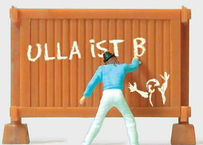 Preiser 28095 HO Scale Individual Figures, Pedestrians Grafitti Artist