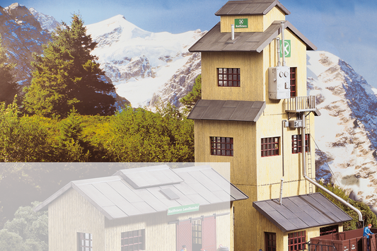 Piko 62035 G Scale CoOp Grain Elevator, Building Kit