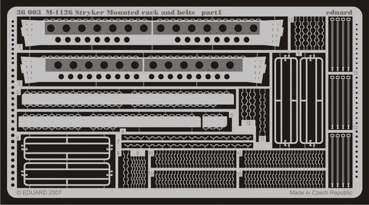 Eduard 36003 1/35 Armor- M1126 Stryker Mounted Rack & Belts for AFV