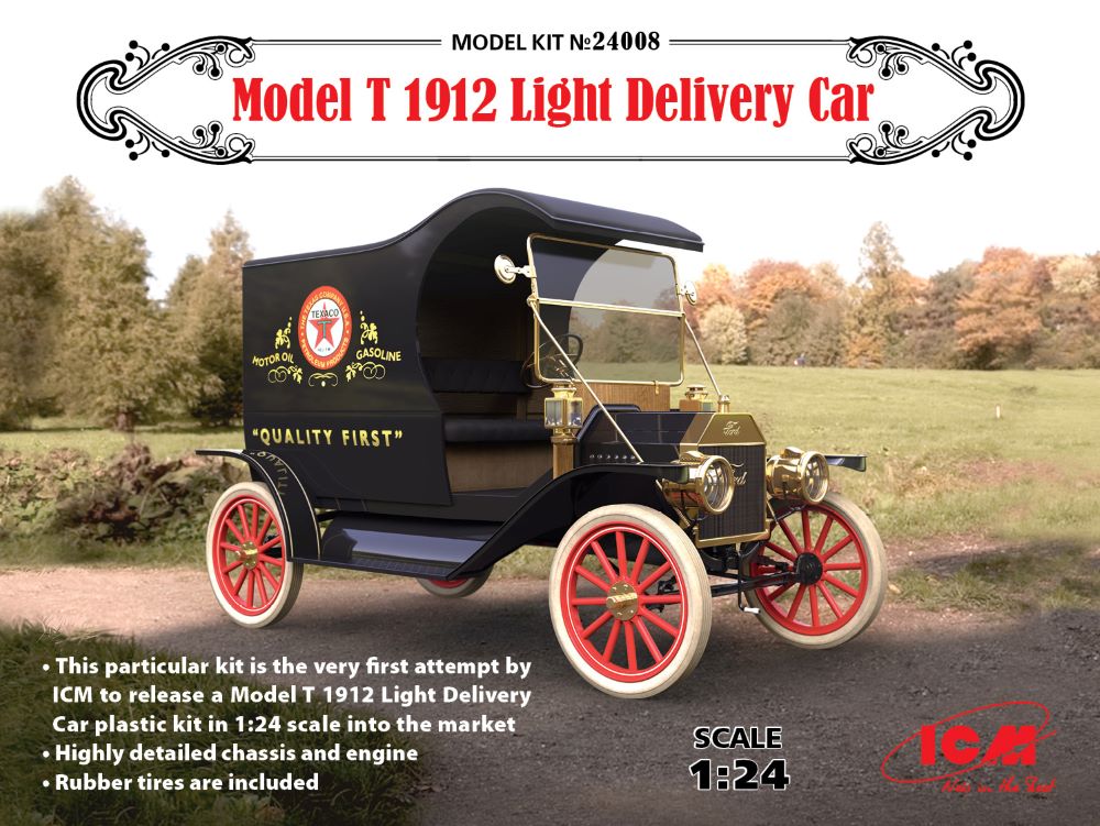 ICM Models 24008 1/24 Model T 1912 Light Delivery Car