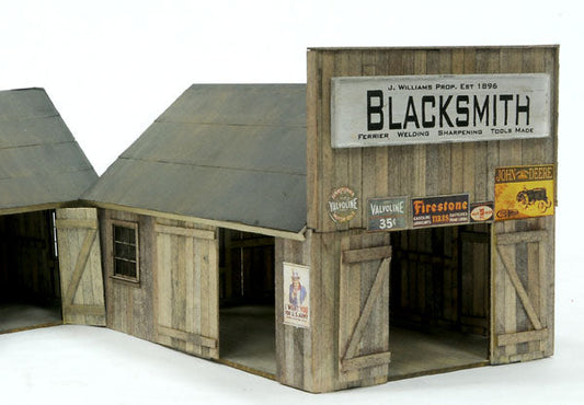 Banta Model Works 2125 HO Scale Blacksmith/Carpentry Shop Kit