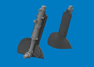 Eduard 6481173 1/48 Brassin Spitfire Mk.Vc Undercarriage Legs PRINT