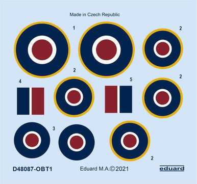 Eduard D48087 1/48 Tempest Mk.II Roundels for EDUARD/SPECIAL HOBBY