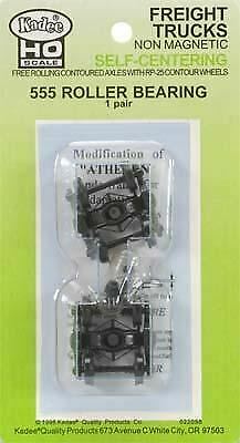 Kadee 555 HO Scale A.S.F.(R) 100-Ton Roller Bearing Fully Sprung Metal Trucks