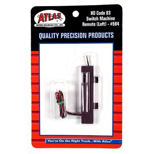 Atlas 584 HO Remote Switch Machine Left for Code 83 & True-Track