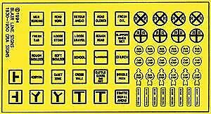 Blair Line 144 HO Scale Highway Signs -- Vintage Caution 1930s-1950s