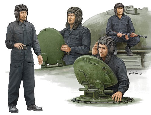 Trumpeter Scale Models 435 1/35 Soviet Tank Crew Figure Set (4)