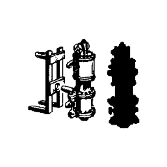 Cal Scale 190-257 HO Air Compressor, Single Phase 11", Brass