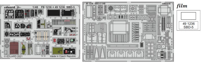 Eduard 491236 1/48 Aircraft- SBD5 for RVL (Painted)