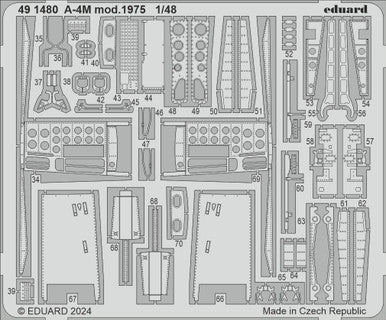 Eduard 491480 1/48 A-4M Mod. 1975 Photo Etch Set for MAGIC FACTORY