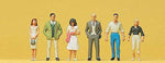 Preiser 10022 HO Scale Pedestrians Passers-By pkg(6)