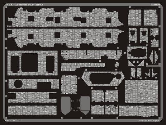 Eduard 35547 1/35 Armor- Pz IV Ausf J Zimmerit for TAM