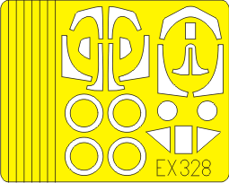 Eduard EX328 1/48 Mask Fw 190D Weekend for Eduard Canopy Mask Set