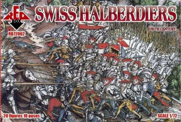 Red Box Figures 72062 1/72 Swiss Halberdiers XVI Century (20)