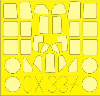 Eduard CX337 1/72 Paint Mask for TAMIYA A6M2b Canopy Mask Set