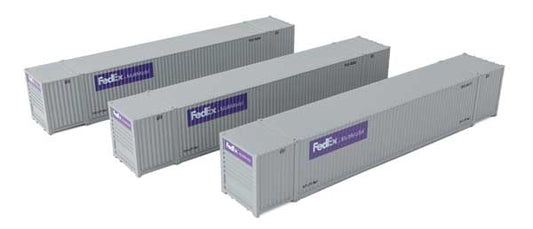 Walthers SceneMaster 18503 HO 53' Container 3-Pack FedEx