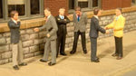Bachmann 33112 HO Scale SceneScapes Figures Businessmen pkg(6)