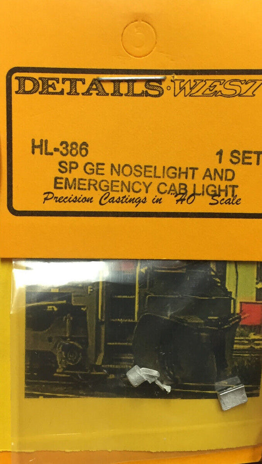 Details West HL-386 HO Scale SP GE Noselight & Emergency Cab Light
