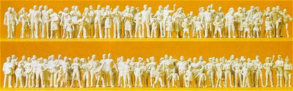 Preiser 16343 HO Scale Unpainted Figure Set Passers-by/Spectators
