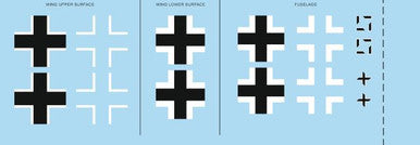 Eduard D48044 1/48 Bf 109G-2 National Insignia for EDUARD