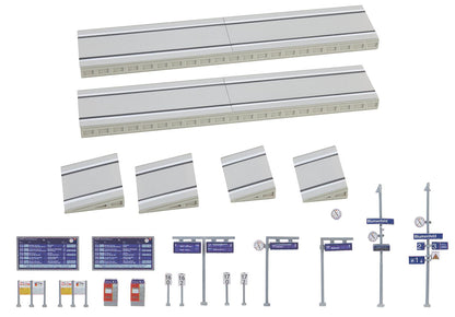 Faller 222111 N Scale Modern Platform with Accessories Kit