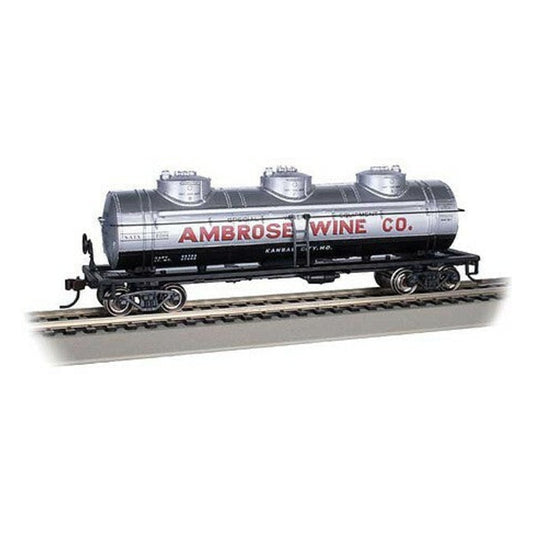 Bachmann 17111 HO Scale 40' 3-Dome Tank Car Ambrose Wine Co. NATX
