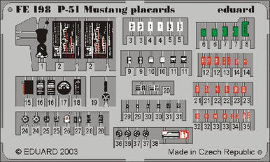 Eduard FE198 1/48 P-51 Placards