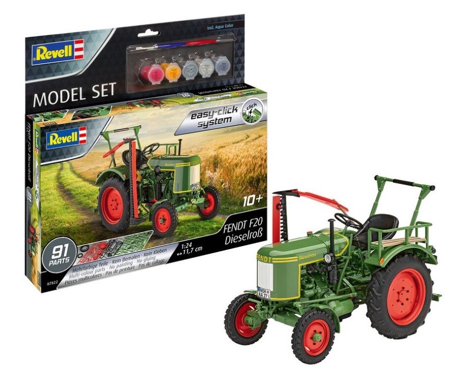 Revell 67822 1/24 Fendt F20 Diesel Tractor (Snap) w/paint