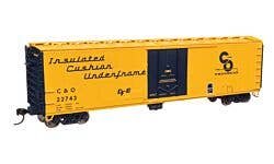 Walthers Mainline 910-2855 HO 50' PC&F Boxcar - C&O #22743