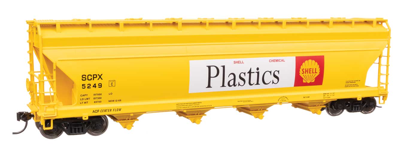 Walthers Mainline 49219 HO Scale ACF 5250 4-Bay Centerflow Covered Hopper - Read
