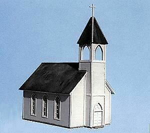 Blair Line 169 HO Scale Wood Frame Church -- Kit